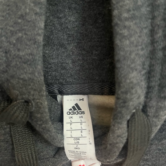 ADIDAS dark grey boys hoodie - Picture 4 of 4